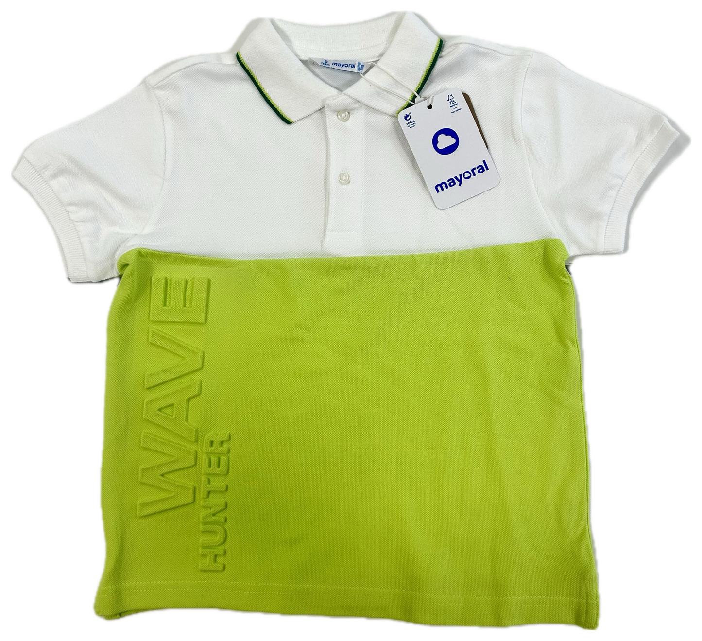 Mayoral Polo Lime White