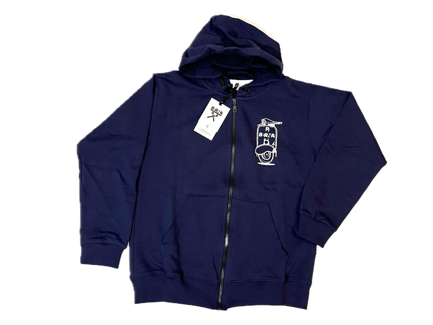 Berna Felpa Zip Navy