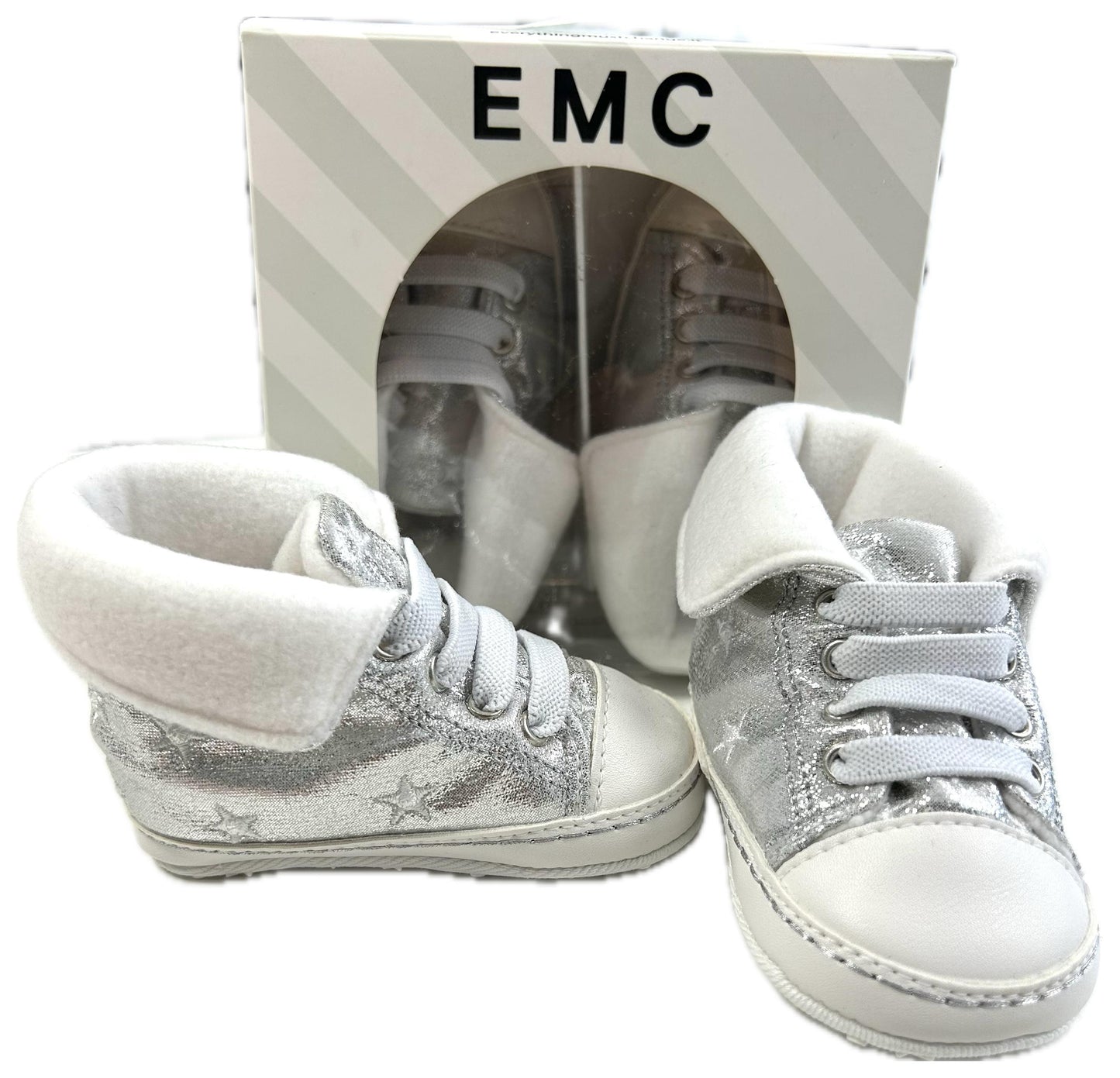 EMC Scarpe Bianco Argento