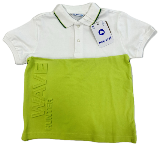 Mayoral Polo Lime White