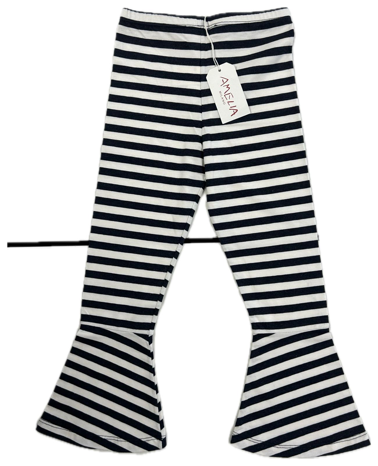 Olive Pantalone Righe Louise